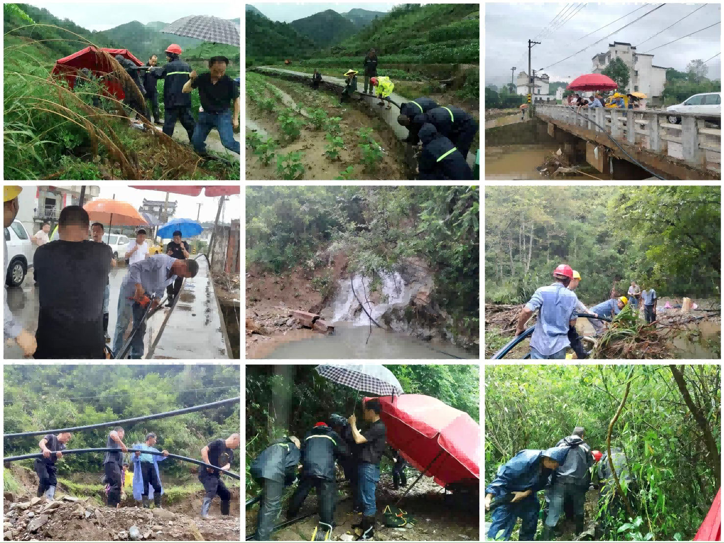 灾后供水抢修 徽水先锋在行动