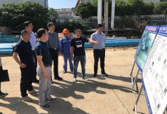 市人大一行调研双益二期在建污水处理项目